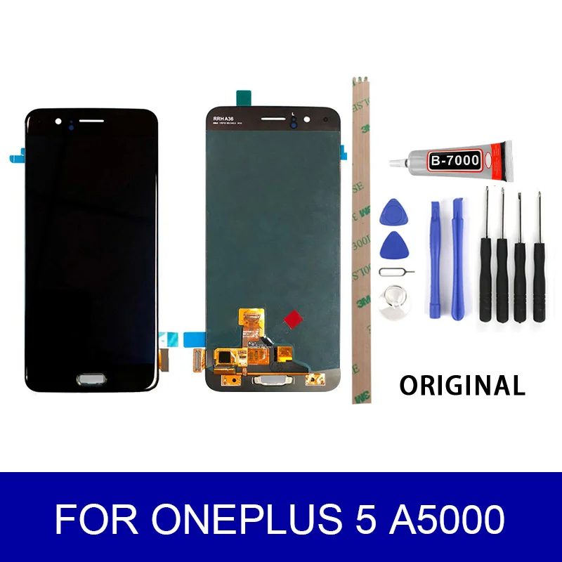 ЖК дисплей A5000 для Oneplus 5 Сенсорная панель дигитайзер в сборе экран Запасные