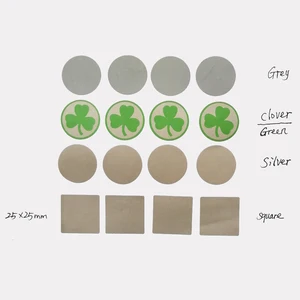 1000 шт.рулон, квадратные и круглые серебряные наклейки для секретных кодов