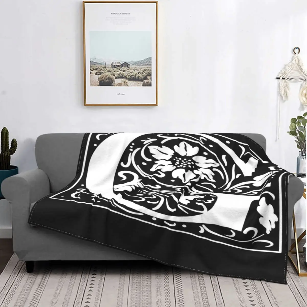 

Manta iluminada inicial G, colcha de cama a cuadros, toalla de playa, mantas a cuadros, ropa de cama de algodón