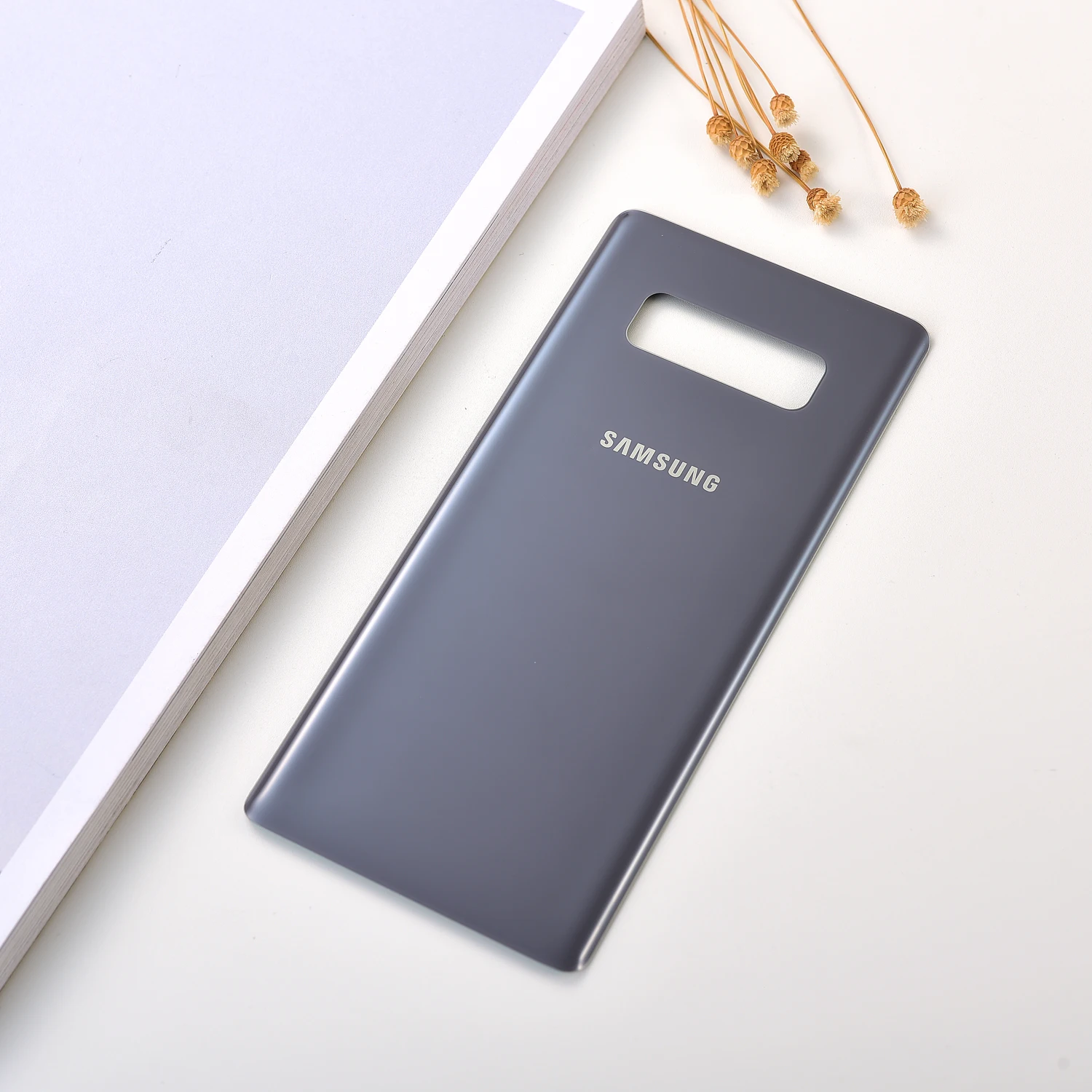 Note 8 стеклянная Задняя крышка батареи для SAMSUNG Galaxy note8 N9500 N950F задняя корпуса Замена