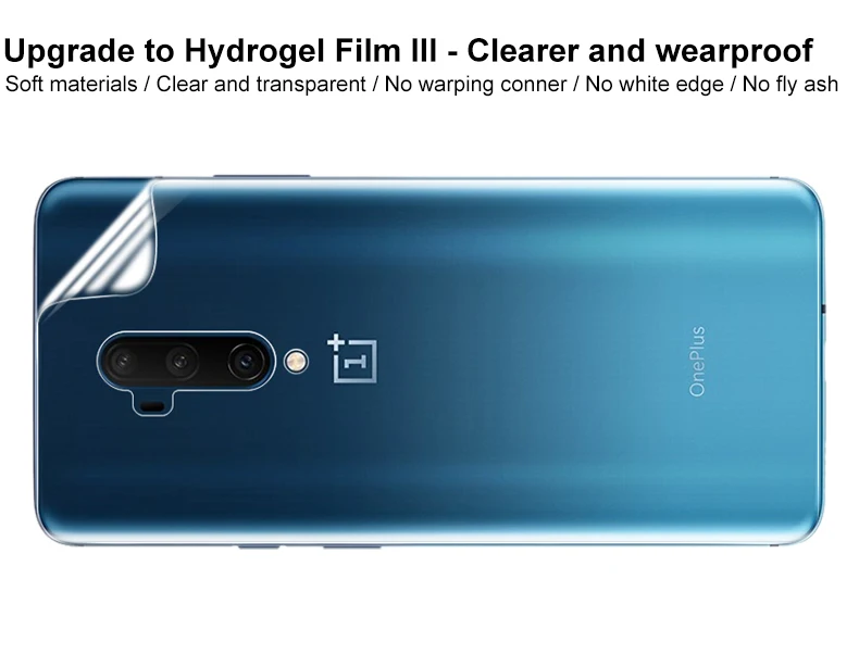 Imak Hydrogel III для Oneplus 7T Pro One Plus 7T Pro, 2 шт., защита для заднего экрана, передняя, задняя, полное покрытие, мягкая защитная пленка