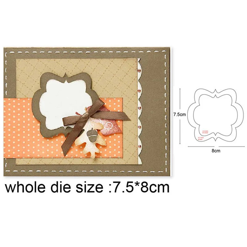 

2Pcs Butterfly Photo Frame Metal Cutting Dies For Craft Dies Scrapbooking Embossing Die Cut Stencils dies Decoration Card Making