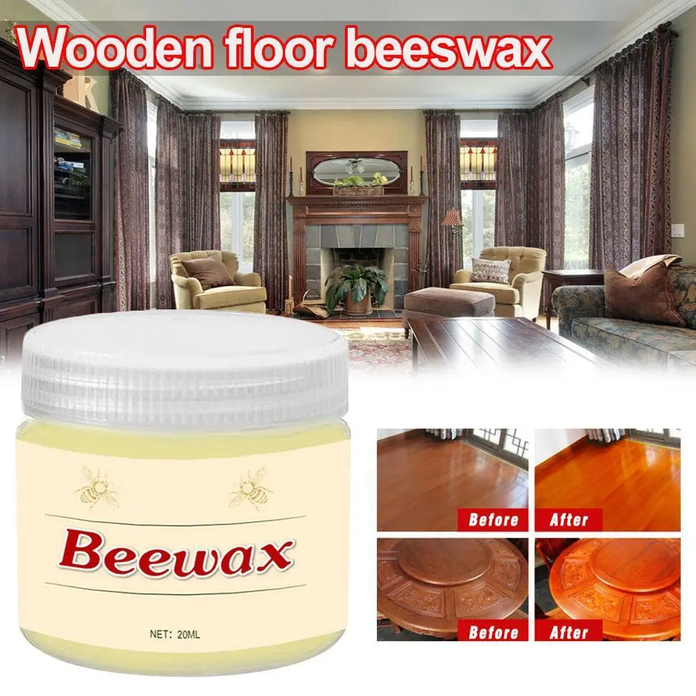 

20g 100% Organic Natural Pure Wax Wood Seasoning Beewax Complete Cleaner Beeswax Solution Care Tools Cleaning Furniture N1W1