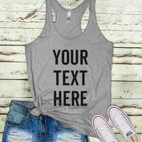 ladies tanks sexy gothic workout tops funny vacation girls living on island time summer plus size fashion white