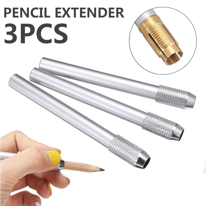 3 шт. металлический пенал доя карандашей удлинитель для головок разные цвета