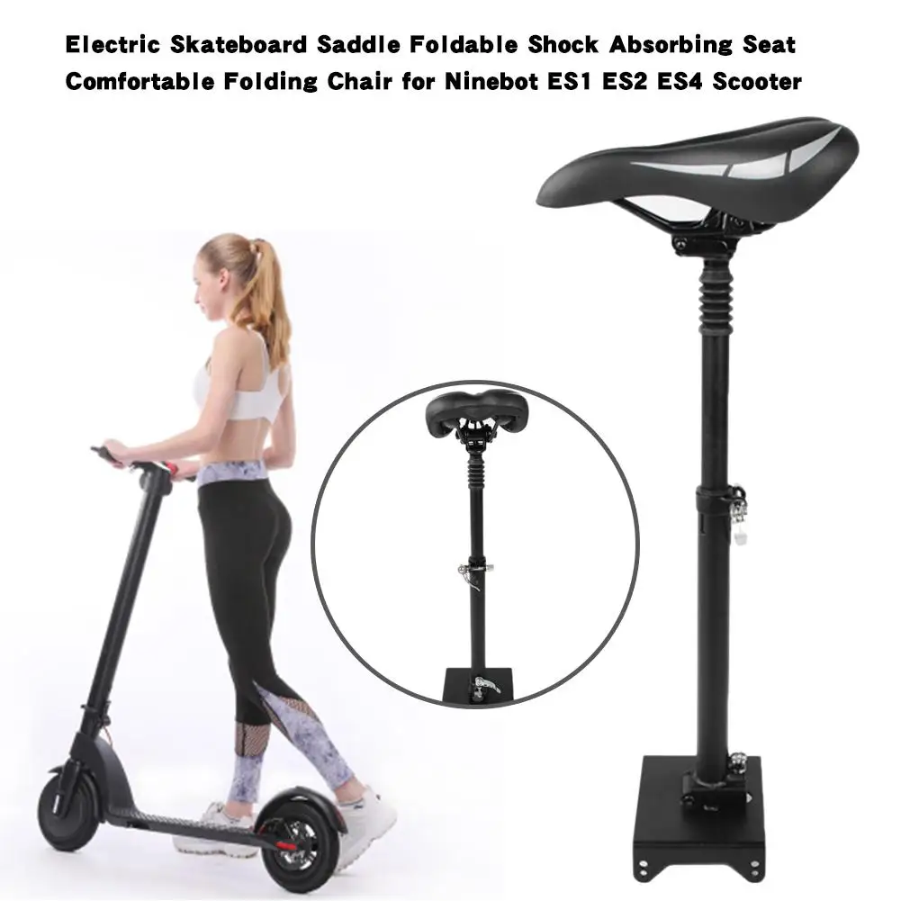 

Skateboard Saddle Foldable Shock Absorbing Seat Comfortable Folding Chair For Ninebot ES1 ES2 ES4 Scooter