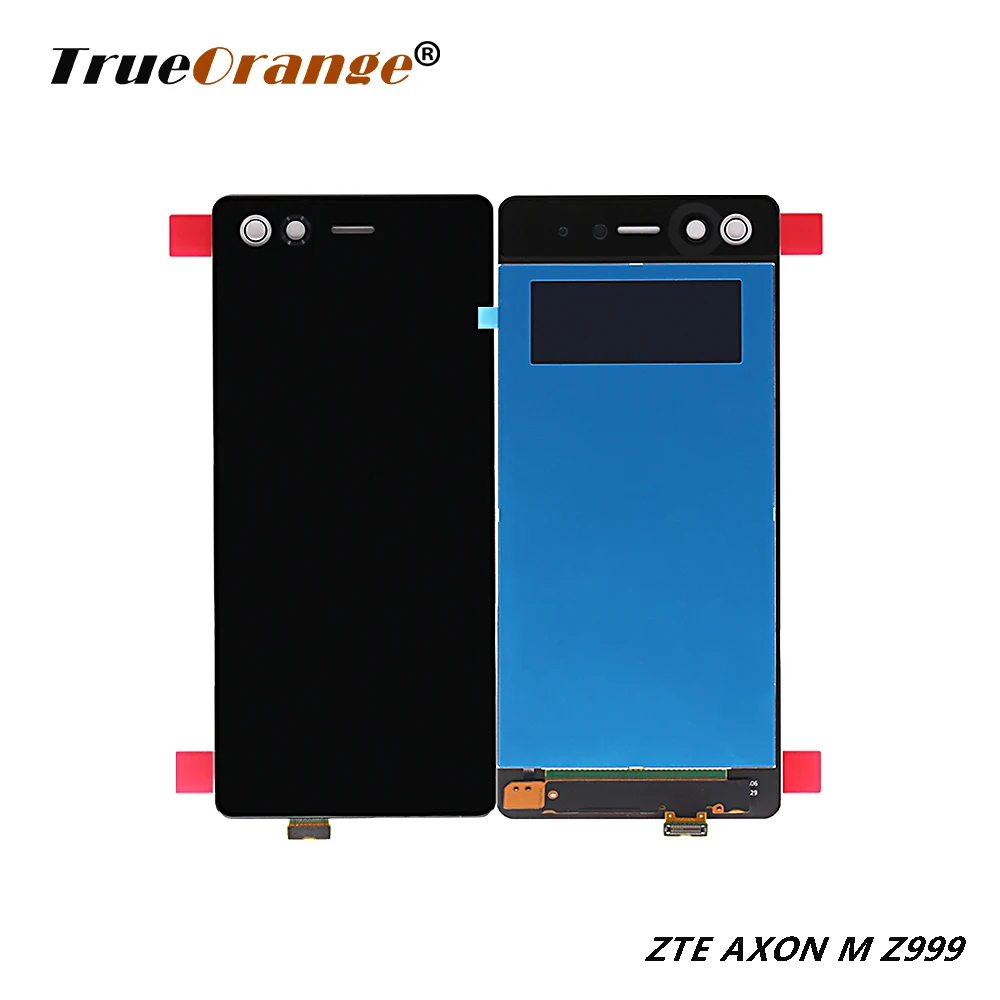 Для ZTE Z999 ЖК дисплей сенсорный экран дигитайзер Senor сборка для Axon M 5 2 &quotЧерная