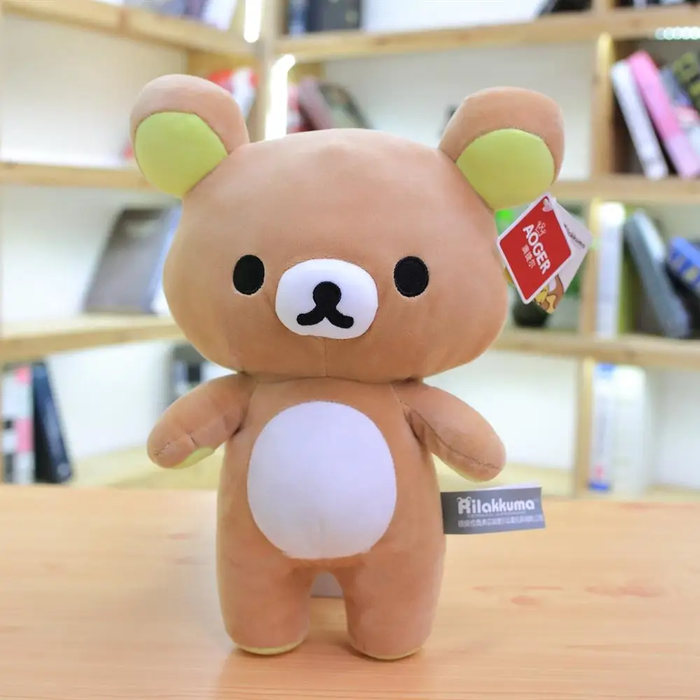 Темный хаки 1 шт. 10/28 см Высокое качество rilakkuma плюшевый медведь японский ТВ персонажами мягкая игрушка; медведь супер мягкие игрушки для детей, подарок девочке подарок на год - Цвет: Темный хаки