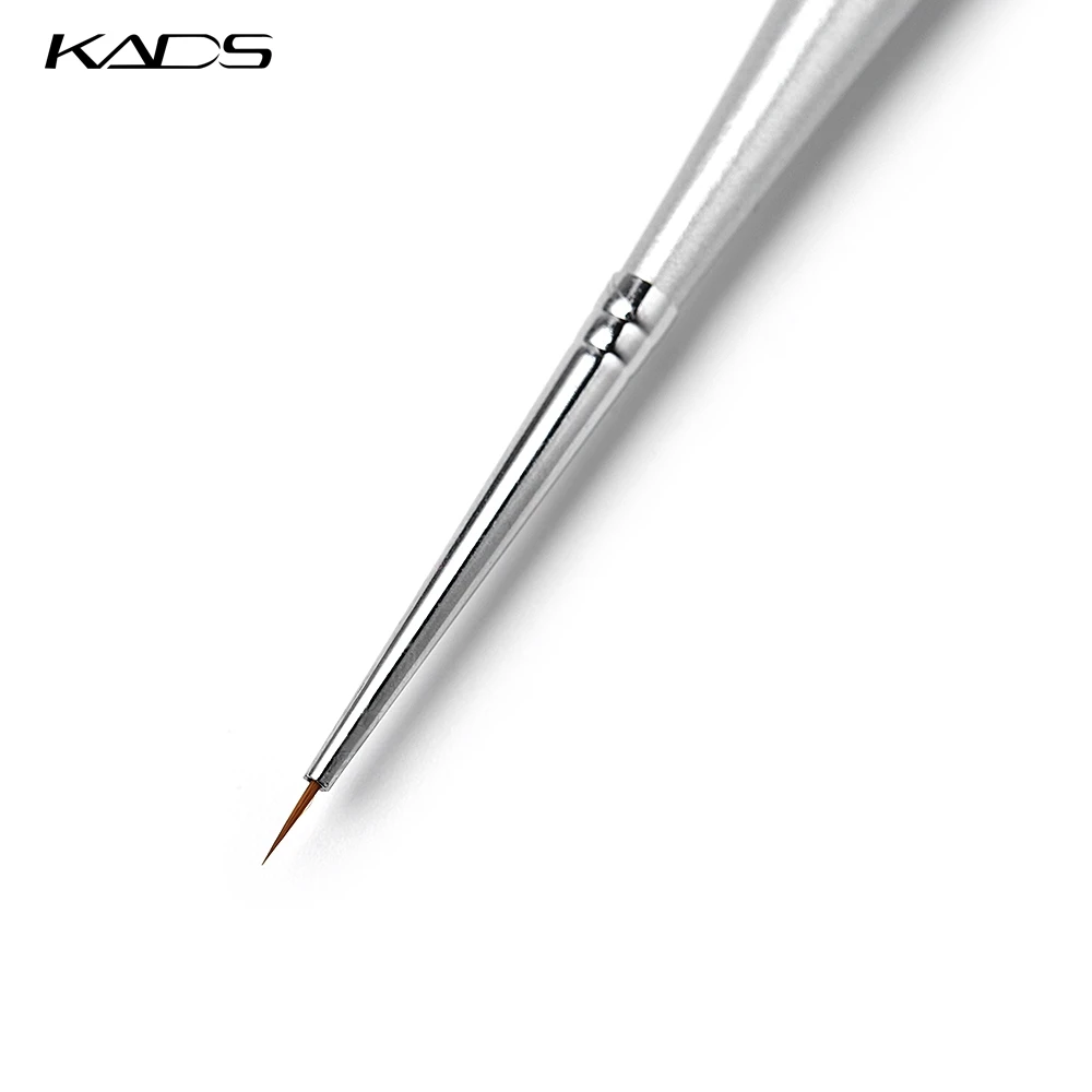 Серебряная ручка для подводки ногтей 3 шт./компл. профессиональная дизайна