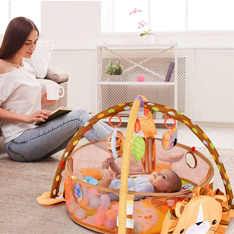 IMBABY детский коврик для занятий спортом три в одном с шаровой стойка для фитнеса ползающий коврик игровой коврик спортивный коврик для ребенка аксессуары для детской комнаты