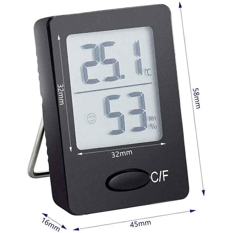 

3Pcs Hygrometer Room Thermometer Mini Style Humidity Meter Hygrometer Digital Temperature Monitor and Humidity Meter