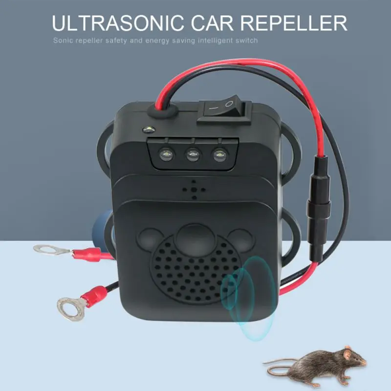 

Ultrasonic Mouse Repellent Mouse Repeller For Car Non-Toxic Low Power Keep Rodent Marten Away Protects Car Rircuits