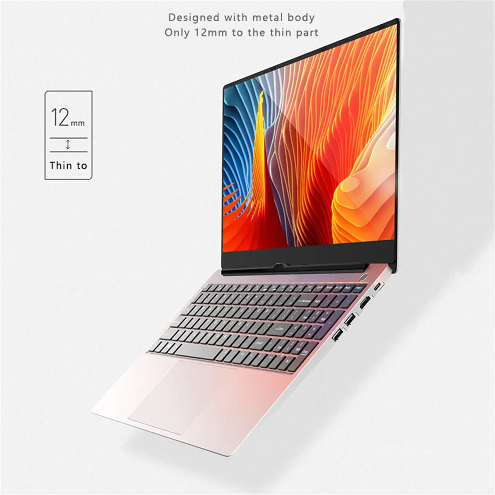 15,6 дюймовый ноутбук Intel i7 8 ГБ/16 ГБ ОЗУ 512 ГБ 1 ТБ HDD металлический корпус 1080P Windows 10 раскладная клавиатура Двухдиапазонная WiFi игровой ноутбук