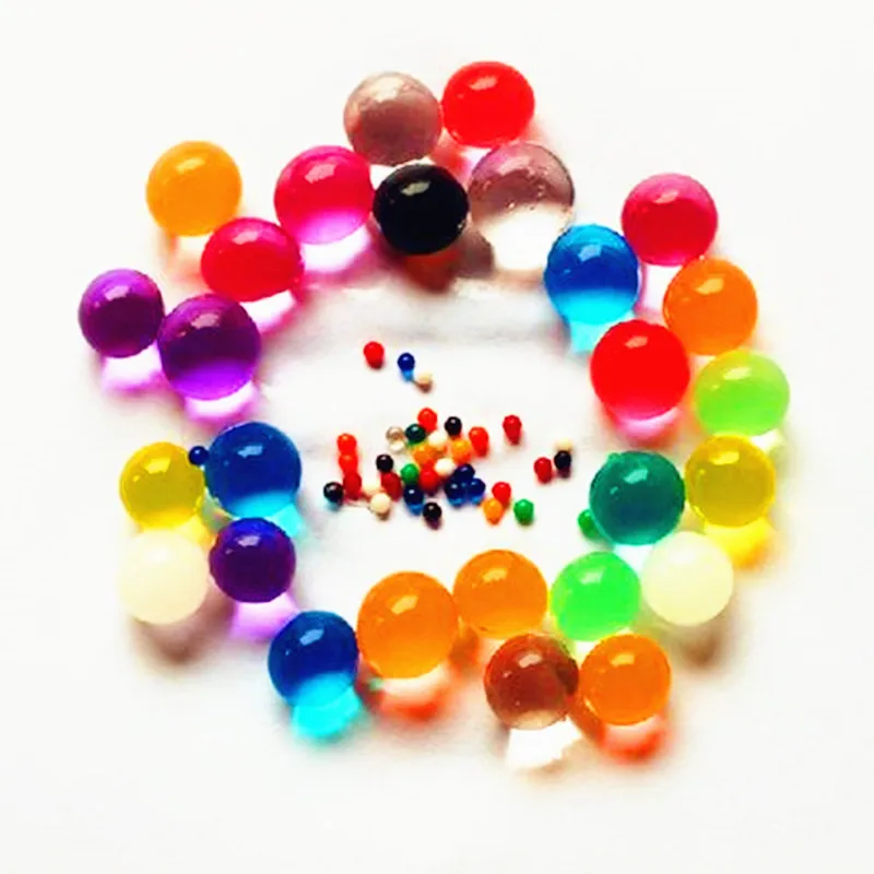 

100pcs/lot Pearl shape Soft Crystal Soil Water Beads Mud Grow Magic Jelly balls wedding Home Ornament Plant Cultivate Decoration