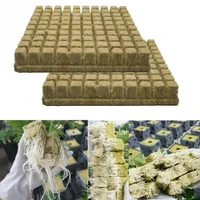 10050pcs soilles plantin sponge planting grow starter cubes rockwool media spread cloning rock wool cubes
