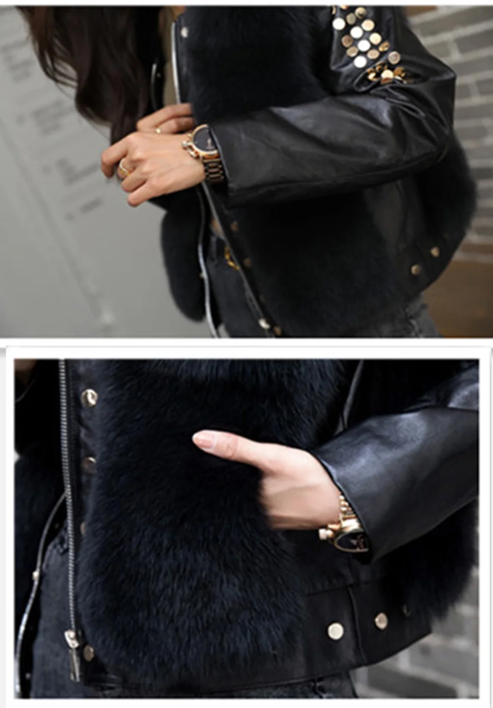 Natural fox fur waistcoat, full fur women's jacket, fox fur top, outer wear leather grass waistcoat, noble clothing