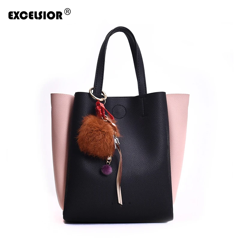 EXCELSIOR женская сумка из искусственной кожи Большая вместительная на плечо