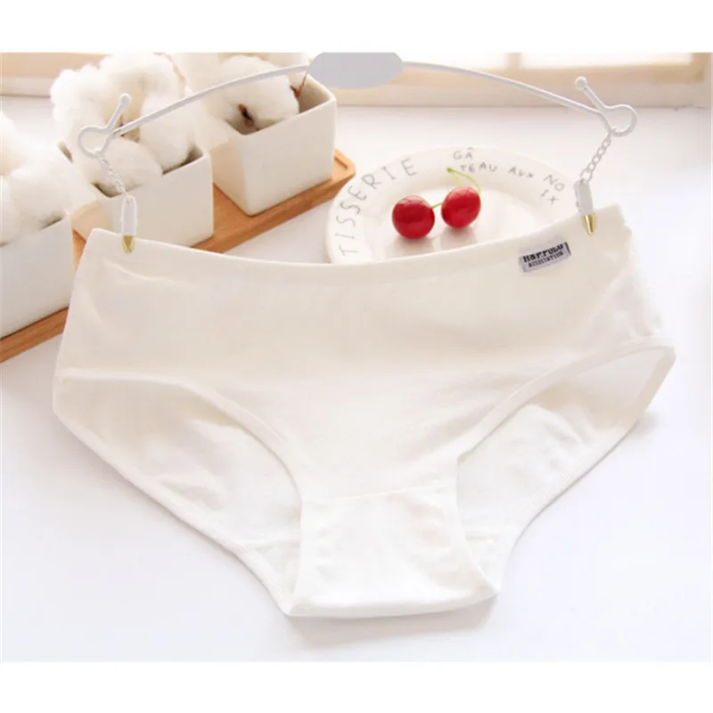 Хлопок женское нижнее белье трусы со средней посадкой бесшовные M 3XL высокое