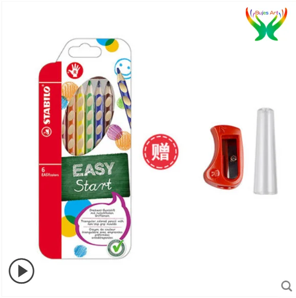 Цветной карандаш Stabilo 6/12 с отверстиями для детей учеников начальной школы