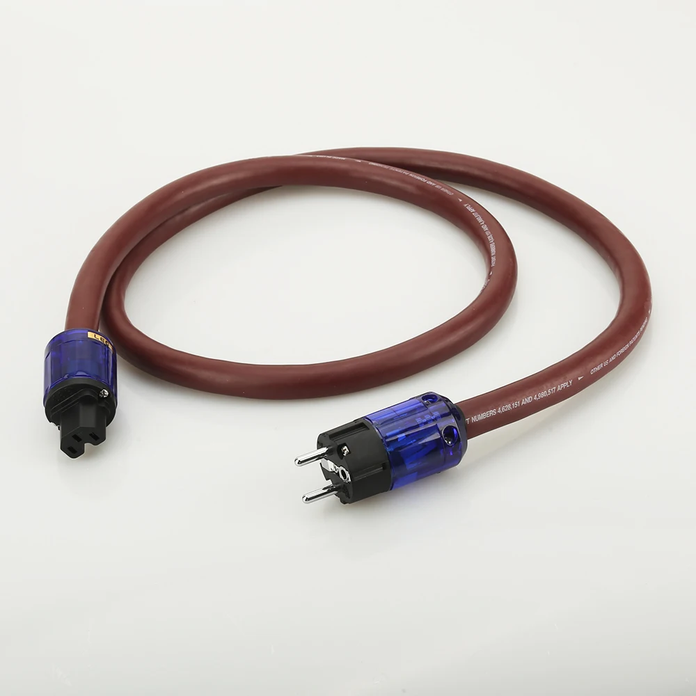 Кабель питания Hi Fi с вилкой Schuko для США и Европы Золотой кабель питания|power cord