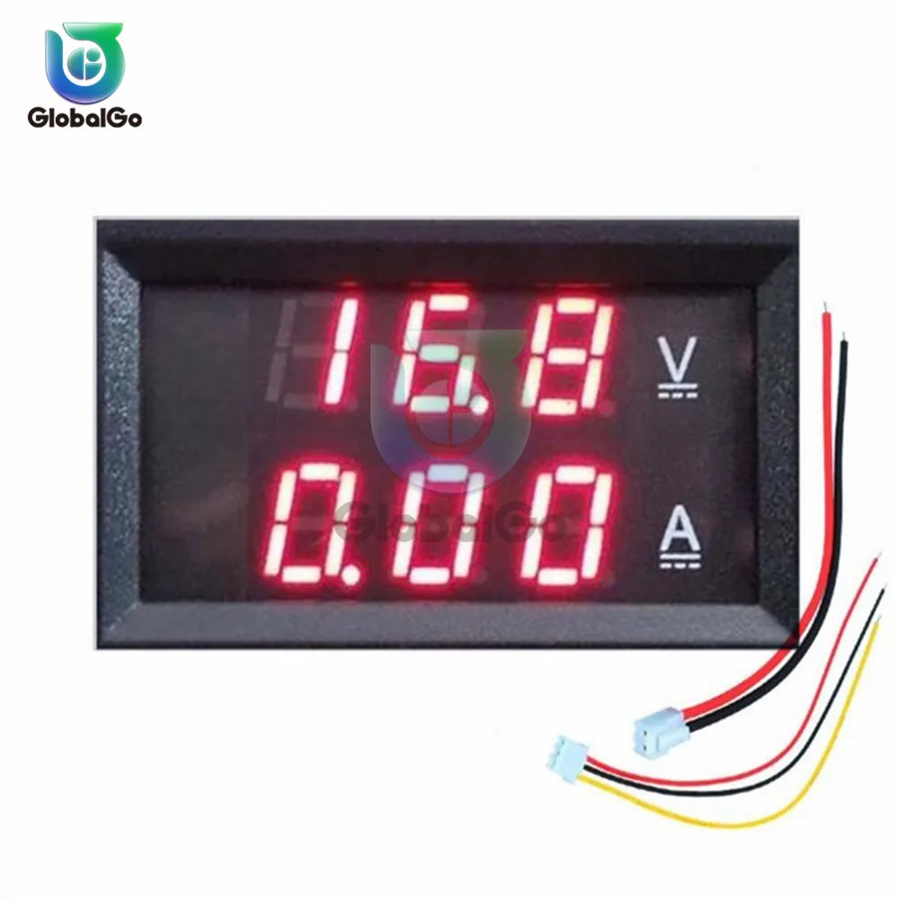 5 шт. DC0 100V 0 10A двойной красный светодиодный Дисплей цифровой вольтметр Амперметр