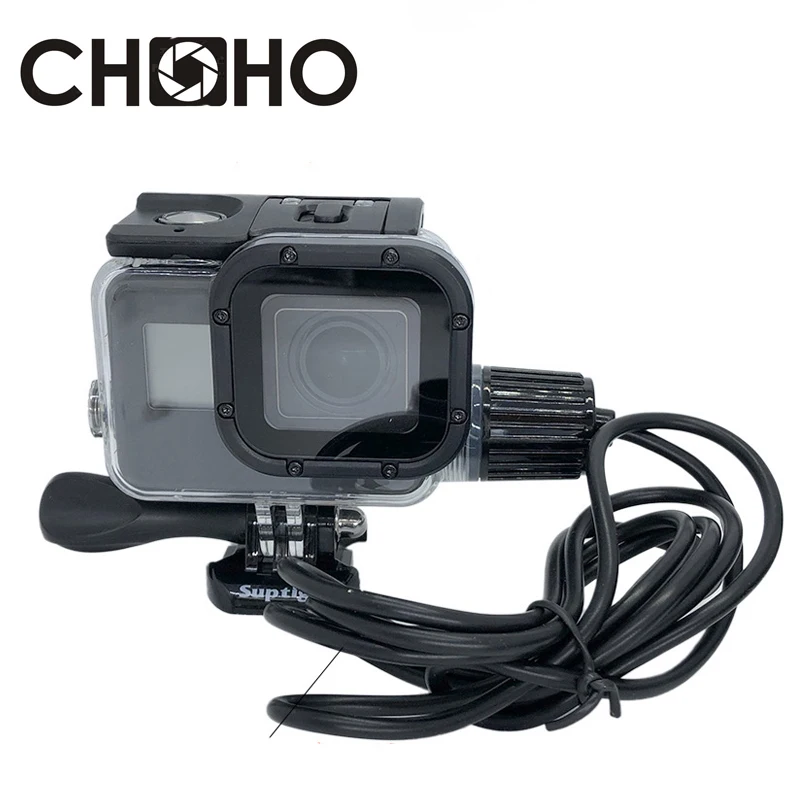 Protetora para Cabos de Motocicleta Proteção à Prova Água para Cabo de Mergulho até 30m Capa Gopro Hero 6 7 Acessórios Pro d’ 5