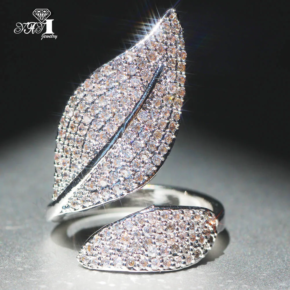 

Wholesale YaYI Jewelry Fashion Princess Cut AAA+ White Cubic Zirconia Silver Color Engagement Wedding Party Adjustable Rings