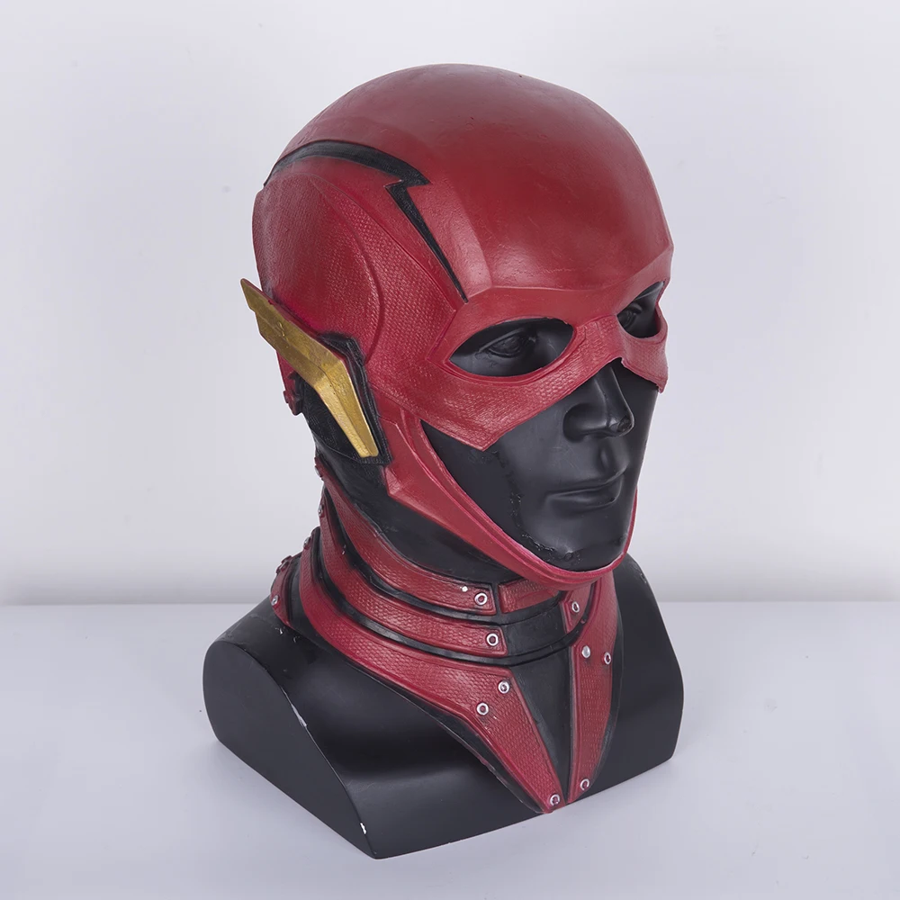 1 шт. маска Лиги Справедливости из фильма флэш Аллен косплей шлем красная для