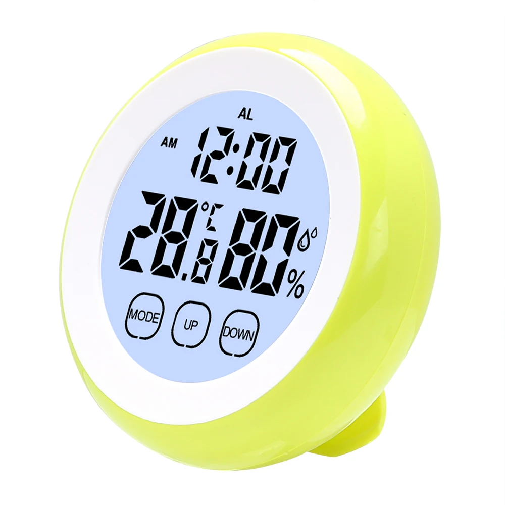 digital lcd thermometer hygrometer indoor weather station clock with backlight electronic temperature humidity meter free global shipping