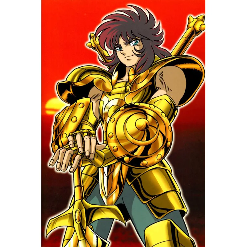 Лидер продаж настенный художественный постер Saint Seiya из шелковой ткани печатная