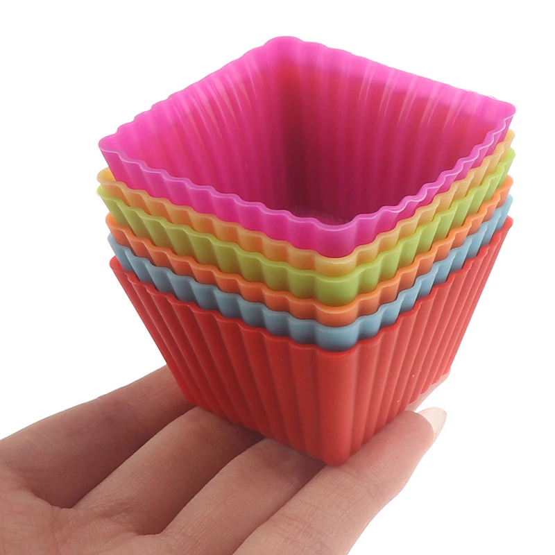 

6 шт., Силиконовые Формы для кексов и кексов