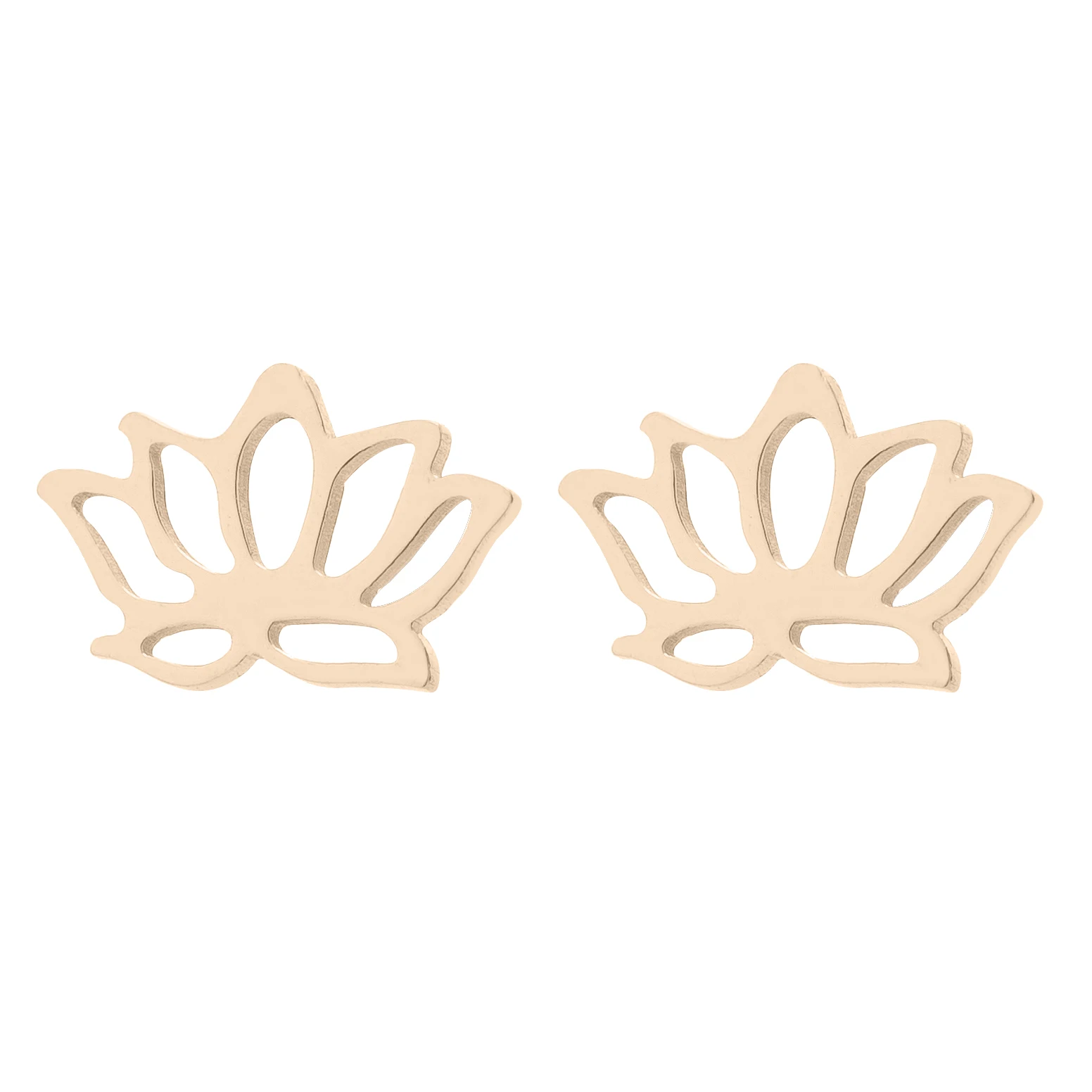 Серьги-гвоздики лотоса ручной работы, новые модные серьги из нержавеющей стали в буддистском стиле, Будда, женские спортивные украшения Yago