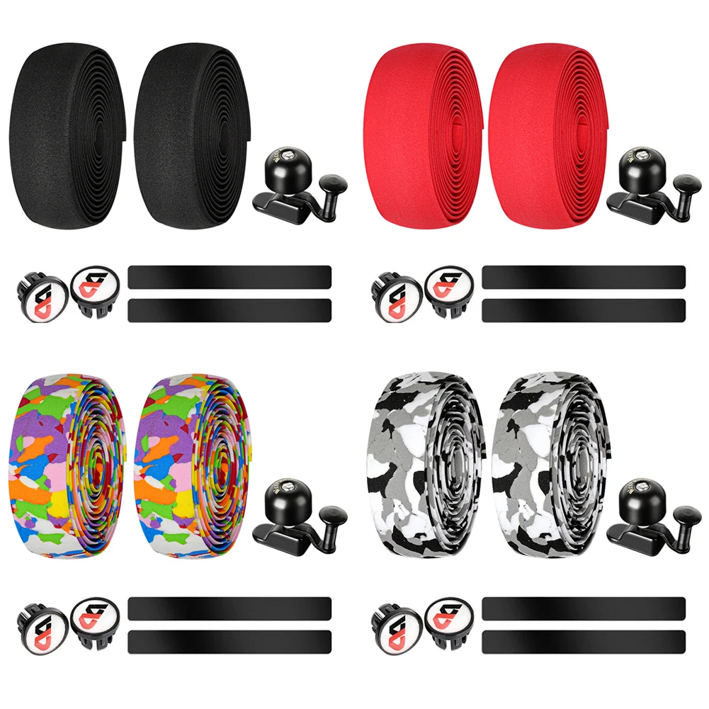 

Road Bicycle Bell Handlebar Tape Set Bicycle Warning Alarm Bell Ring Horn MTB Road Bike Handlebar Tape Set Cycling Parts