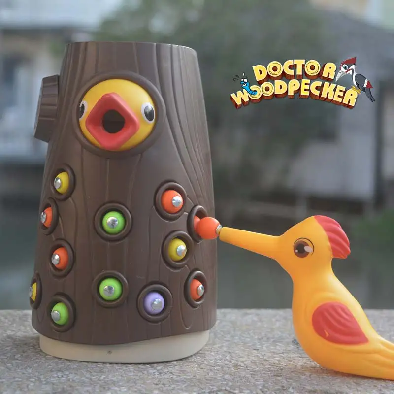 Детский игрушечный набор поймать червя Магнитная игра для кормления животных