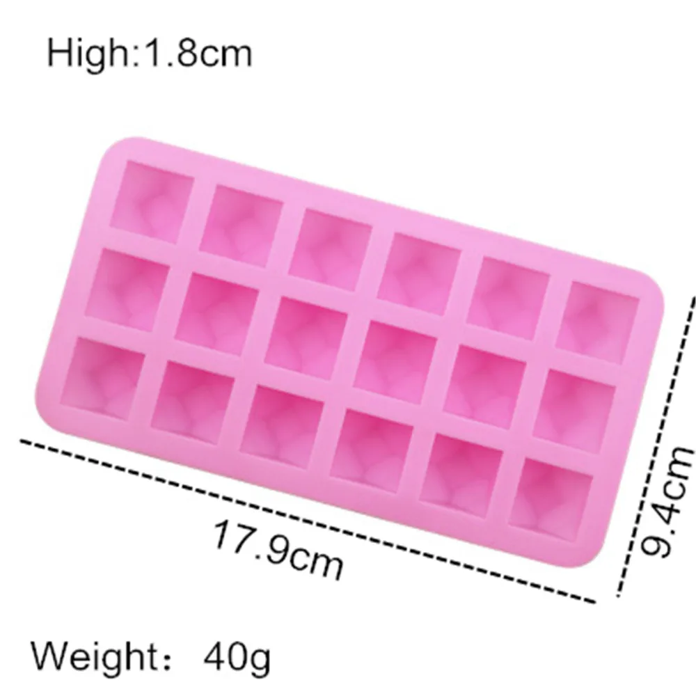 Силиконовая Алмазная форма для выпечки шоколада торта мыла льда кубического