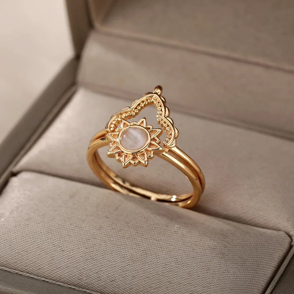 

2021 Trend Luxury Bridal Wedding Ring For Women Best Anniversary Gift for Girl Friend Elegant Female Dance Party Trendy Jewelry