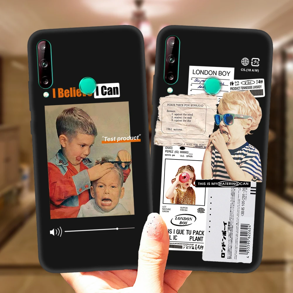 Чехол для телефона Huawei P30, P10, P20, P40 Lite, E Pro, Y9 2019, P30Lite, смешной чехол для мальчика, девочки, ретро, этикетка, искусство, пары, мягкий силиконовый чехол