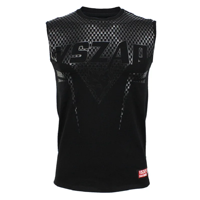 VSZAP острый жилет без рукавов Футболка для MMA боевой муай тай бокса фитнеса боевых