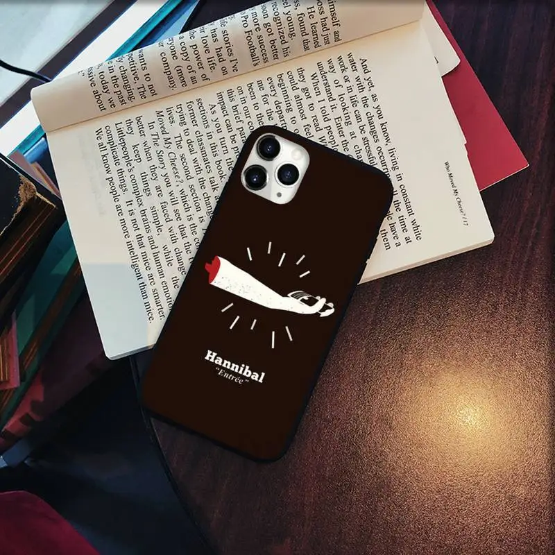 

Hannibal eat the rude Phone Case for iPhone 11 12 pro XS MAX 8 7 6 6S Plus X 5S SE 2020 XR Soft silicone