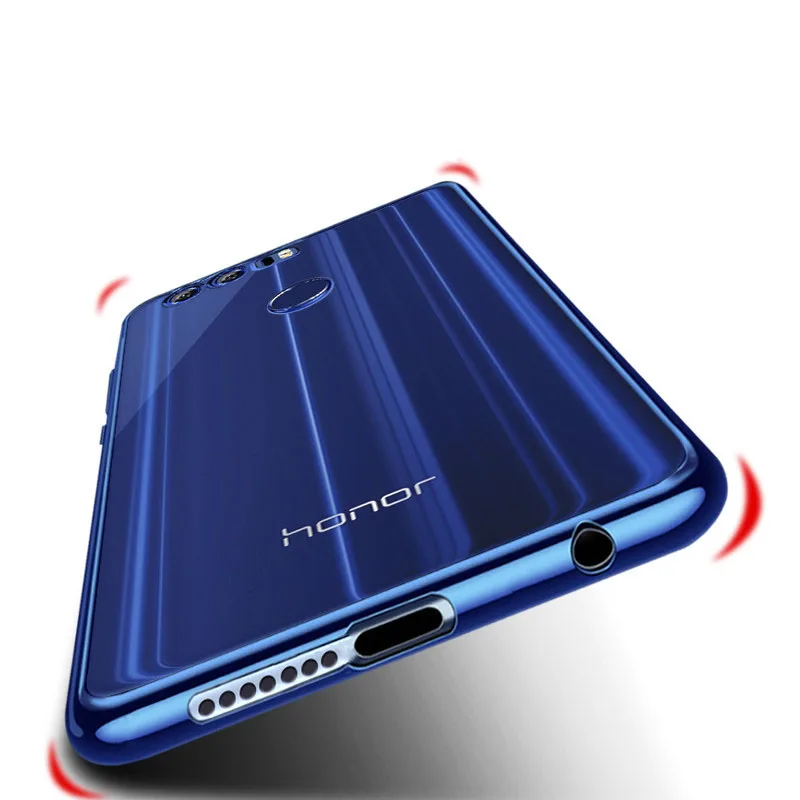 Простой Чехол-бампер для Huawei Honor V10 8 9 10 7X 6X 7A 7C 8X Max Pro Lite Play Note Ультратонкий