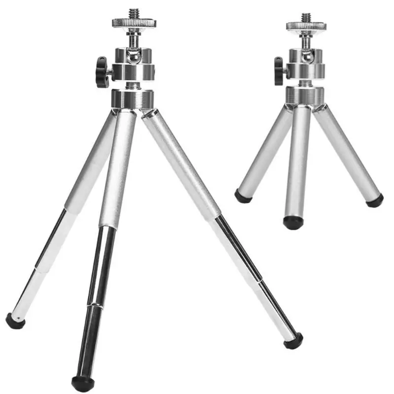 Adjustable Aluminum Alloy Desktop Mini Portable Tripod 3 Section Stand Holder for Projector Camera Phone High Quality | Электроника