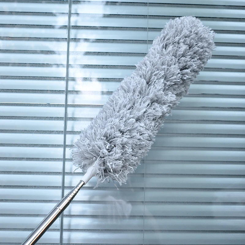 

1pc Soft Microfiber Cleaning Duster Telescopic Extendable Handle Dusters Dust Cleaner Household Cleaning Tools