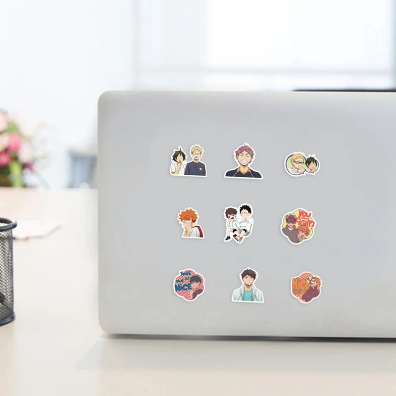 

100Pcs/Set Haikyuu!! Stickers Japanese Anime Sticker Volleyball For Guitar Suitcase Laptop Phone Graffiti Sticker Kids Toys