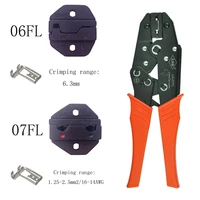 ratchet crimping tool for flag female terminals 1 25 6 3mm2 crimping pliers crimper hand tools wholesale