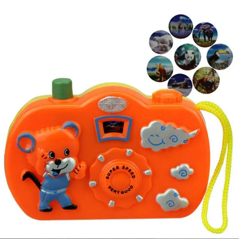 

1pc Baby Play Projection Colorful Camera Animal Model Light Projection Education Learning Toy Play House Toys Funny Random Color