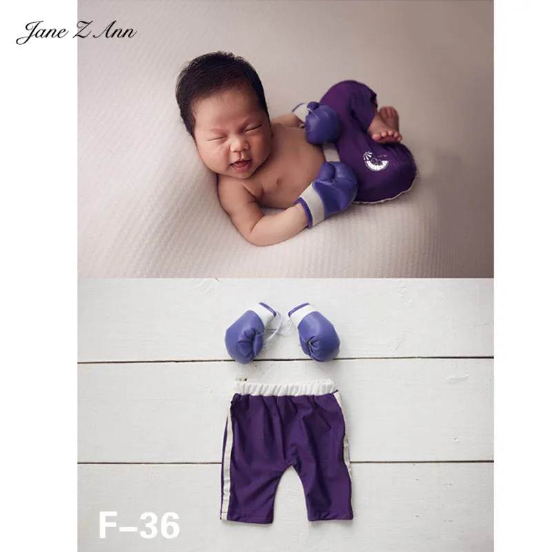 F36 boxer Jane Z Ann новорожденный реквизит для фотосессии детская креативная тема полицейский певец болельщиц пляжный женский костюм студийная съемка идея - Цвет: F36 boxer