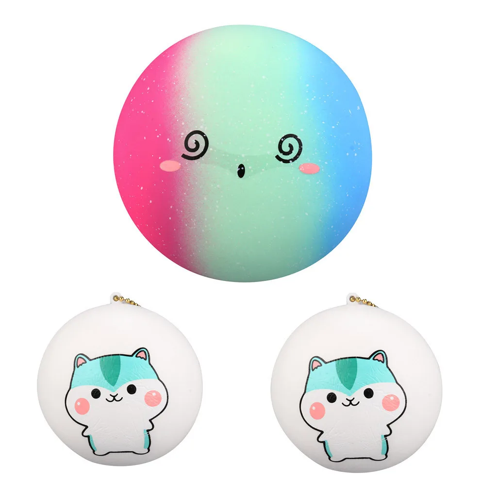 Игрушка для имитации пончика мягкая цветная пончик с ароматом медленно