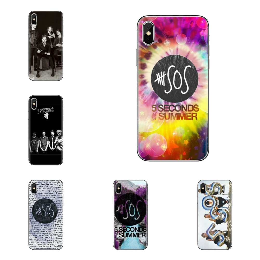 Секундный летний прозрачный чехол из ТПУ для iPod Touch Apple iPhone 4 4s 5 5S SE 5C 6 6S 7 8 X XR XS Plus MAX