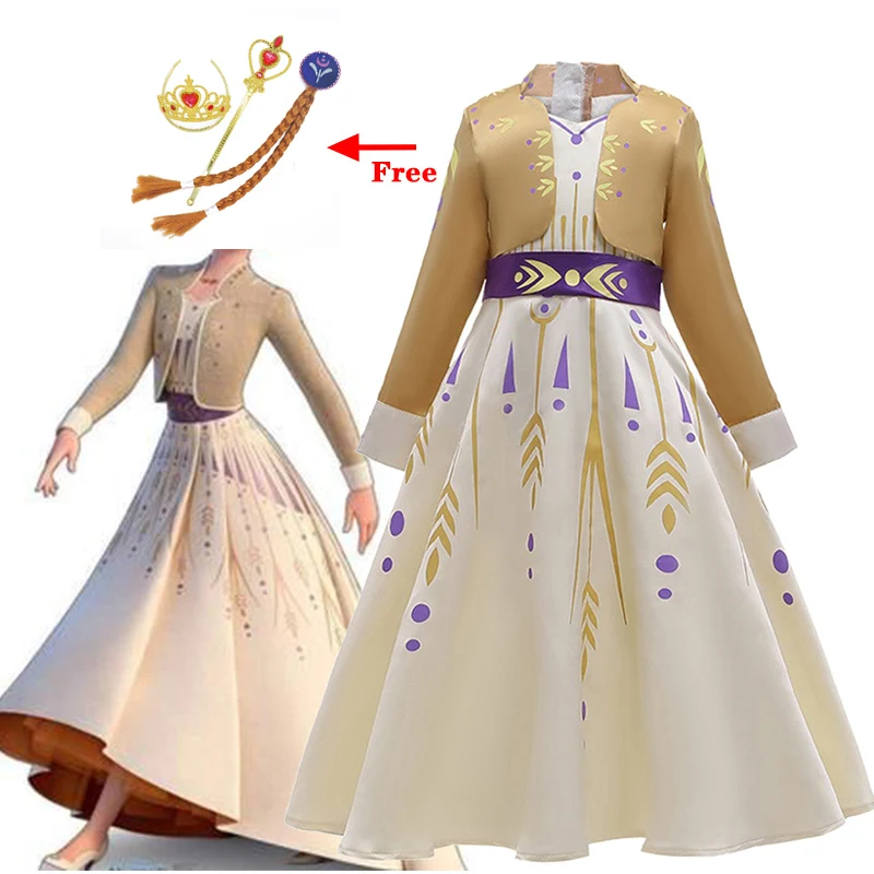 

Cosplay Costume Girls 2 Elsa Anna Dress Kids Princess Dresses For Girls Carnival Party Dress Children Clothing 3 8 9 10 12 Years