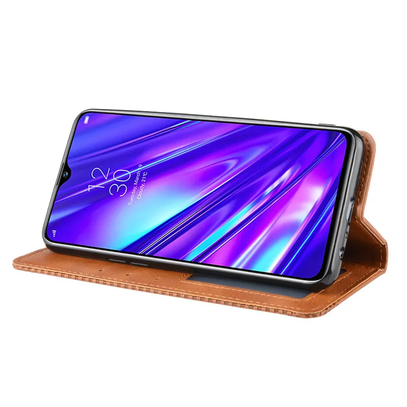 Realme 5 Pro чехол для Oppo Realme 5 Бумажник Флип Стиль Винтаж кожаный чехол для задней панели телефона чехол для Oppo Realme Q Realme5 с фоторамкой